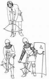 Archery Mechanisms Crossbowmen sketch template