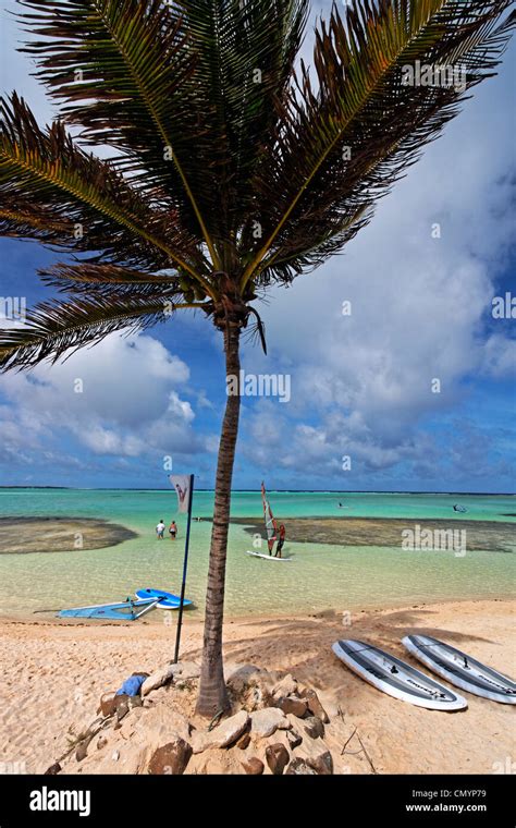 west indies bonaire lac bay surfer stock photo alamy