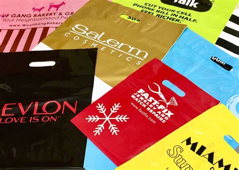custom printed plastic bags promotional bags logo retail bags