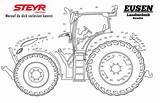Steyr Traktor Malvorlage sketch template