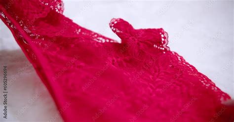 Fold Panties Red Neatly Underwear Is A Neat Care And Storage Concept