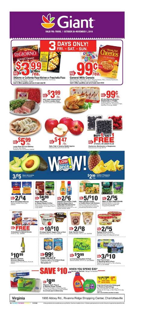 giant food weekly circular flyer apr  apr   weeklyadcom weekly ad circular