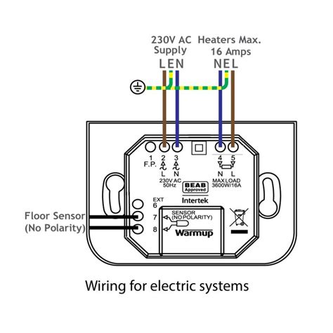 awesome warmup underfloor heating thermostat wiring diagram  description thermostat
