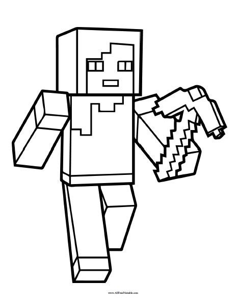 minecraft coloring page  printable