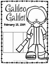 Galileo Galilei sketch template