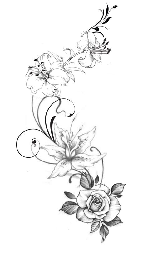 Flower Vine Tattoos Flower Tattoo Drawings Tattoos For Women Flowers