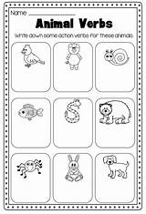Worksheet Grade Verbs Kindergarten Action 1st Worksheets Coloring Verb Kids First Words Printable Activities Pack English Second Nouns Color Tense sketch template
