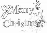 Christmas Merry Text Coloring Pages Words Vector Choose Board sketch template