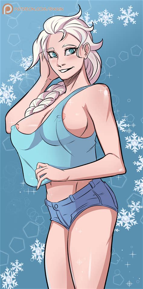 Elsa Pinup By Swainart By Mightymoosifer Hentai Foundry