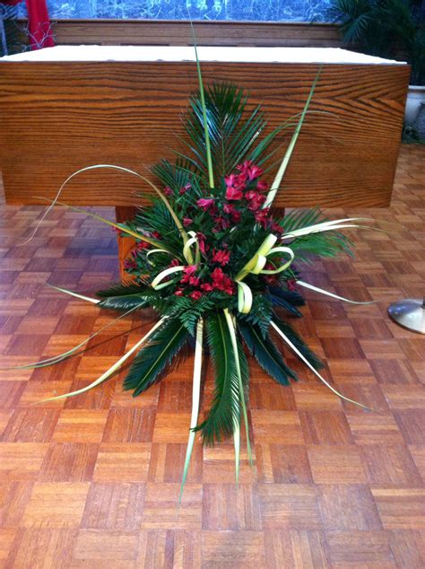 altar arrangement large wedding flower arrangements tropical floral