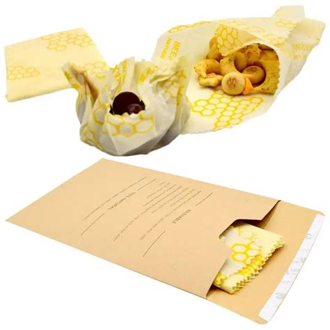 packaging cloth  beeswax food wraps small medium  large food covers reusable eco friendly