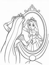 Rapunzel Espelho Vendo sketch template