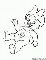 Coloring Pages Doll Pacifier Colorkid Gif sketch template