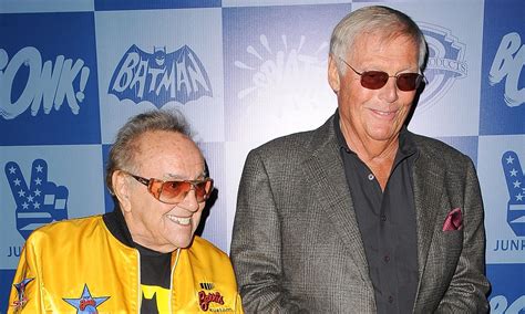 batman star adam west is reunited with batmobile maker george barris at tv show party daily
