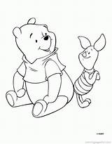 Coloring Pooh Winnie Pages Classic Library Clipart sketch template