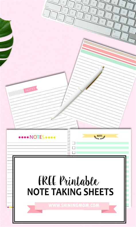 cute  printable note  templates