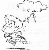 Coloring Cartoon Boy Lightning Thunder Storm Running Outline Vector 1024 Designlooter 88kb Ron Leishman Stormtrooper sketch template