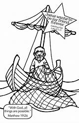 Fishers Disciples Pescador Ocupaciones Loaves Vbs Casts Getcolorings Handheld Colo Demons Nets Casting Kramas Wickedbabesblog sketch template