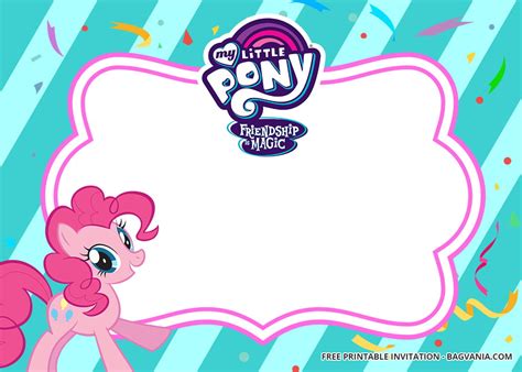 printable   pony birthday invitation templates updated