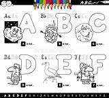 Lettere Educativo Alfabeto Segna Fumetto Colorare Litery Alfabet Dzieci Edukacja Redro sketch template