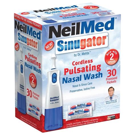 neilmed sinugator cordless pulsating nasal wash  premixed sachets discount chemist