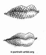 Hatching Cross Drawing Contour Easy Hatch Drawings Lines Example Techniques Sketch Portrait Lips Using Rendering Shading Line Ink Shape Well sketch template