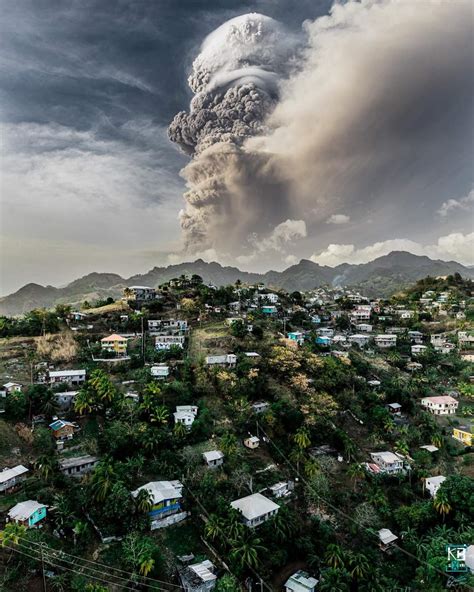 One Month After Volcano Eruptions Began In St Vincent And Thousands