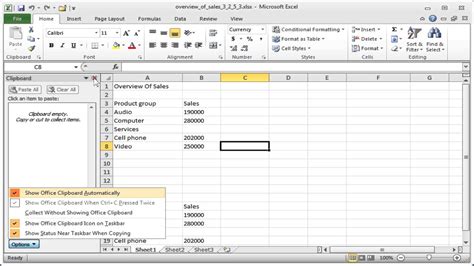 excel  excel clipboard youtube