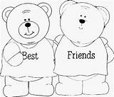 Coloring Friends Pages Friendship Bff Friend Color Forever Kids Girls Printable Clip Heart Print Bears Colouring Google Search Sheets Bffs sketch template