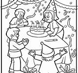 Party Pages Coloring Celebration Birthday Colouring Getcolorings Color Getdrawings sketch template