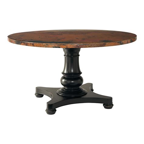bassett  kc custom dining    copper dining table discount furniture