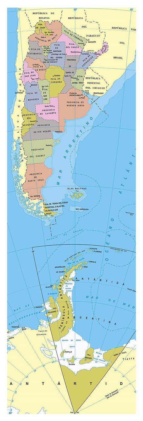 administrative divisions map  argentina argentina administrative map