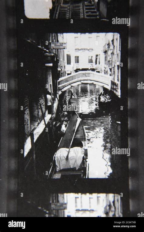 fine  vintage contact print black  white photography   ponte
