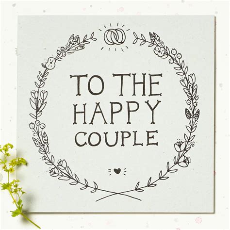 happy couple wedding card  wolf whistle notonthehighstreetcom