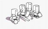 Castle Crashers Coloring Pages Crasher Colouring Kindpng sketch template