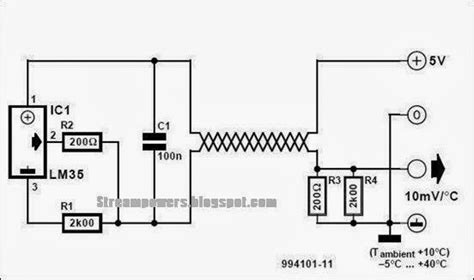 wire temperature sensor electronic circuits diagram