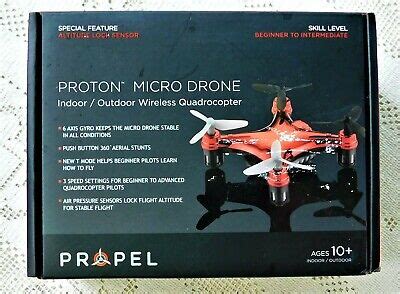 propel proton micro drone indoor outdoor wireless quadrocopter   box  ebay