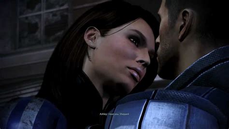 Mass Effect 3 Shepard And Ashley Romance London Youtube