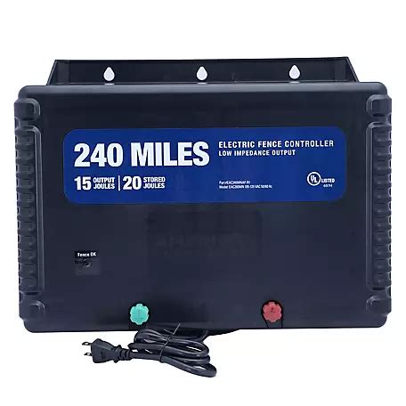 american farmworks  mile ac powered  impedance charger  joule