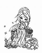 Demeter Persephone Goddess Jadedragonne Hades Dragonne Coloriages Colouring Saraswati Coloringhome sketch template