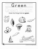 Green Color Worksheets Worksheet Preschoolers Learning Colors Print Activities sketch template