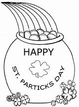 Coloring St Pages Patrick Patricks Gold Pot Rainbow Print Saint Drawing Template Mining Printable Colouring Getcolorings Getdrawings Color Celebrating Paintingvalley sketch template