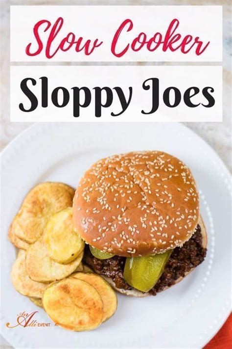 5 Ingredient Slow Cooker Sloppy Joes An Alli Event