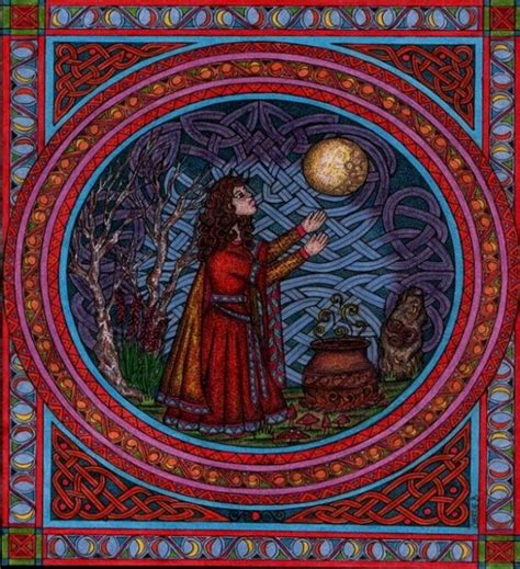 celtic witch celtic symbols celtic knot morgan le fay wiccan history painting culture