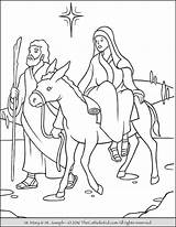 Bethlehem Advent Donkey Thecatholickid Census Mule Nativity Manger sketch template