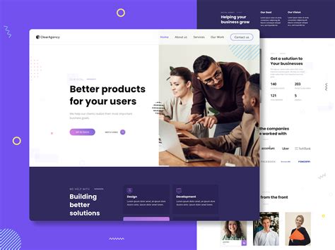 web agency template background