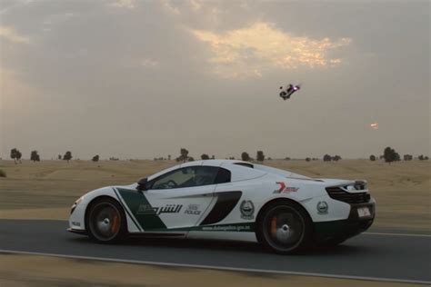 dubai police mclaren race  drone