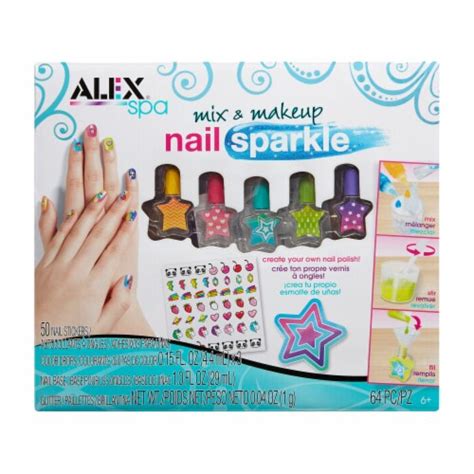 alex spa nail sparkle mix makeup kit  ct king soopers