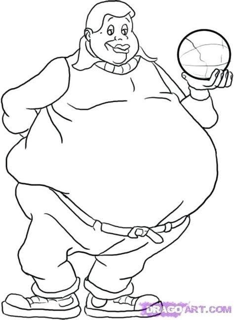 fat albert coloring pages learny kids