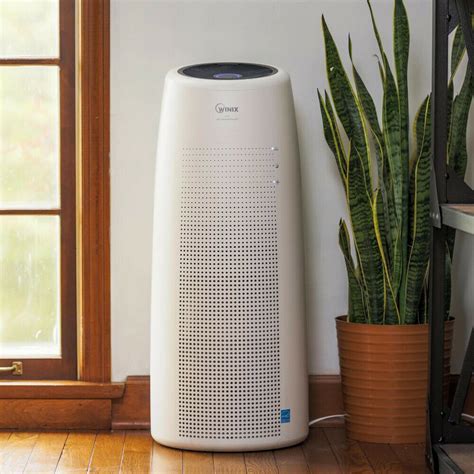 winix tower air purifier  volt removes bacteria timer filtered white air cleaners purifiers